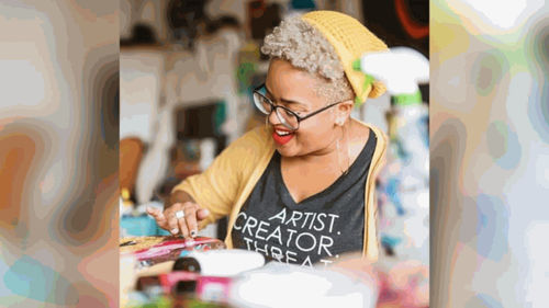 A'Driane Nieves has created more than 1,000 pieces of art since she started painting in 2012. Credit: Steven Cotton