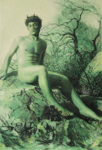 Zhang Yunyao, A figure, 2020, Color pencil on paper, 21 x 14.5 cm