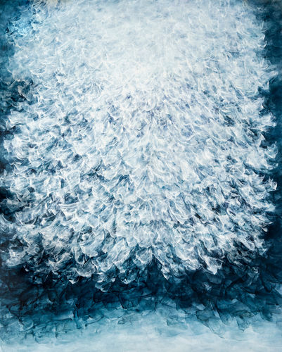 Liu Guofu 劉國夫 Flower No. 8 花 - 8, 2019-2020 Oil on canvas 布面油彩 190 x 150cm