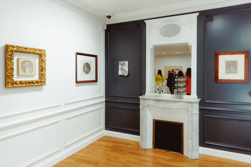 © Maggiore gam | Installation view of the exhibition "Gio Ponti la maison à l'italienne: Giorgio Morandi, Massimo Campigli, Fausto Melotti. With artworks by Gio Ponti, Lisa Ponti, Salvatore Licitra" in collaboration with Gio Ponti Archives.