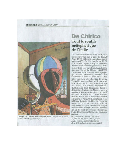 De Chirico. All the Metaphysical Breath of Italy