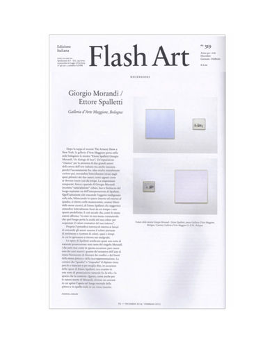 Ettore Spalletti / Giorgio Morandi at Maggiore g.a.m.