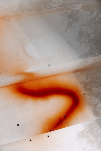 Marcin Dudek, Inspire.People.Motion., 2020, Used textiles, thread, wood, steel, video monitor. Detail. Photo: Damon De Backer.