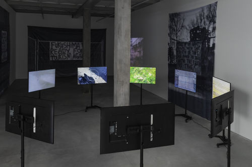 Jeroen Jongeleen, Running in Circles III / Movement and Politics in the Streets of My City, 2021, installation view. Courtesy the artist, Harlan Levey Projects.