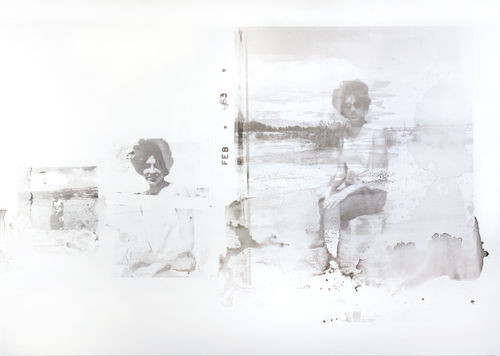 TR Ericsson, California Sky (1963), 2020-2021, Vodka, resin and metallic silkscreen ink on cradled gessoed panel, 152.4 x 213.4 cm - 60 x 84 in