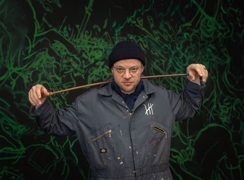 Willehad Eilers in his studio. Photo credit: Sandder