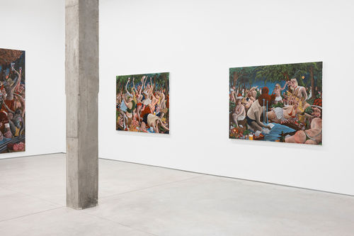 Willehad Eilers, exhibition view Schwanzwald, Harlan Levey Projects, 2023. Photo credit: Adriaan Hauwaert.