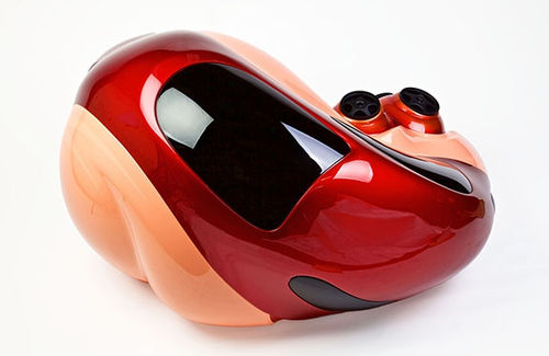 Patricia Piccinini, "Embryo," 2016, fiberglass, polyurethane, auto paint, 29 1/8 x 44 7/8 x 48 7/8"