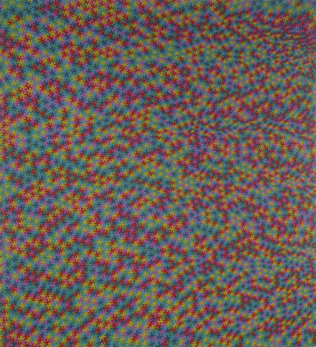 Anoka Faruqee, "Freehand Asterisks Painting (Getting Smaller)," 2004