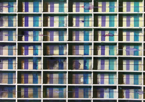 Driss Ouadahi, "Untitled [j]," 2007, watercolor on paper, 9 5/16 x 13 5/16 inches