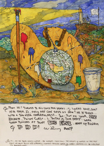 William T. Wiley, Point Bone Eater, 2007