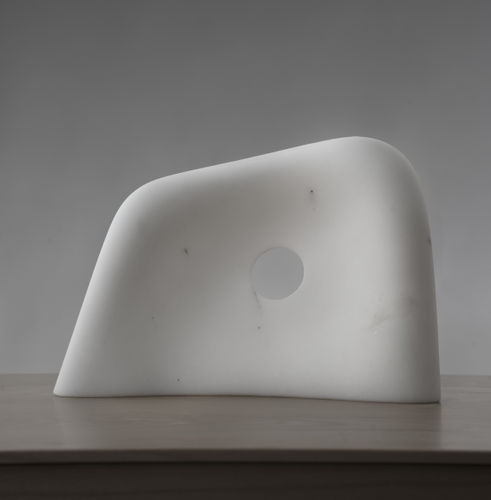 MYOMU 妙夢, 2014 | Kan Yasuda | white marble sculpture | Japanese fine art + craft | Ippodo Gallery Tokyo New york