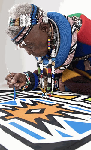 Dr. Esther Mahlangu, Untitled, 2023