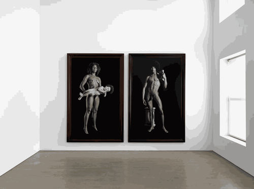 Installation view: Renée Cox: Roots Returned, Cathouse Proper, New York, 2019. Photo: Dario Lasagni.