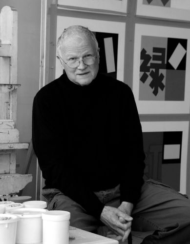 Paul Huxley in his studio