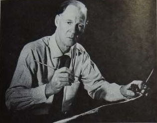 Photograph of artist Gregoire Boonzaier painting