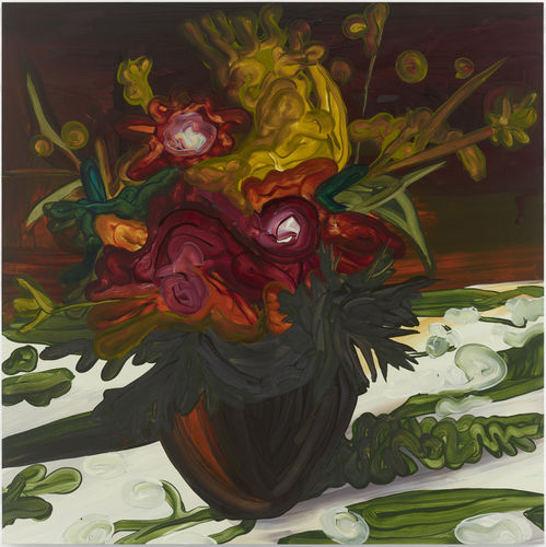 Clare Woods (b. 1972), 'Saturday Wait', 2019. Courtesy the artist and Cristea Roberts, London