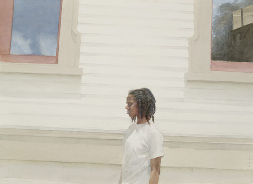 The Mansion, watercolour, 22 x 30ins (55.9 x 76.2cm), by Mario Andres Robinson