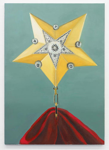 Katrin Plavcak, "Militarismus" (2012), oil on canvas, 70x50cm