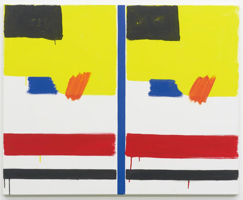 Bernard Piffaretti, Untitled, 2012, acrylic on canvas, 90 x 100 cm