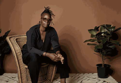 Artist and collector Mickalene Thomas.