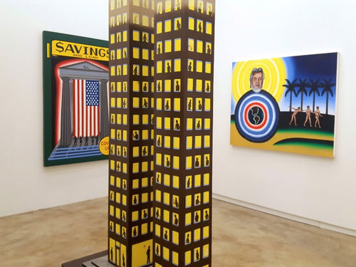 Installation view, Roger Brown: Estate Paintings at Kavi Gupta (all photos by the author for Hyperallergic)