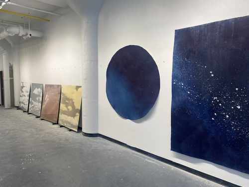 Miya Ando's studio. Courtesy of Coco Dolle, 2022.