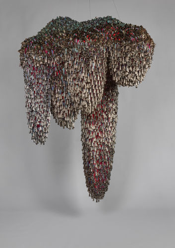 Marie Watt, Sky Dances Light: Forest VI (2023)