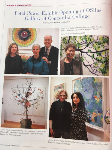 Petal Power Exhibit Opening at OSilas Gallery at Concordia College