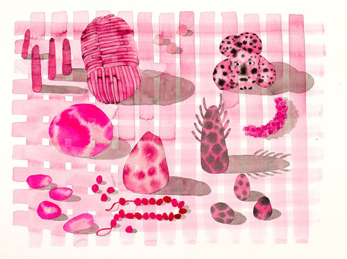 104, 2020 Watercolor, black ink and acrylic ink on Hahnemuhle paper 36 x 48 cm