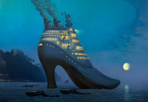VLADIMIR KUSH UNVEILED HIS NEW PAINTING "CRUISE OF CINDERELLA"