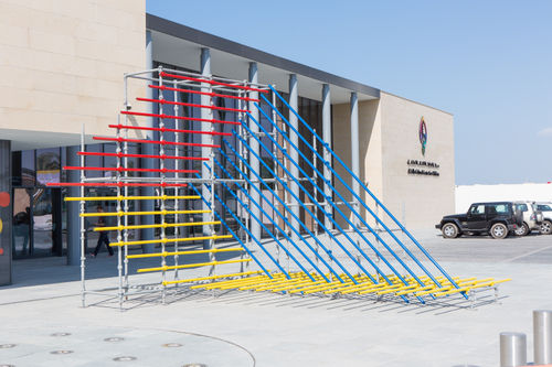 Shaikha Al Mazrou. Stand Here. Public Installation.