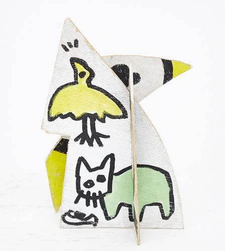 Tøru Harada, Cat House, Mixed Media, 12.5 x 8 x 7.5 cm, 2008