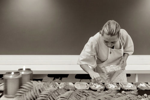 Mamakan working on a recent art installation at Te Uru Waitakere Contemporary Gallery in Titirangi, Auckland