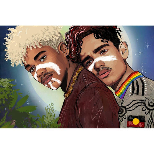 Queensland artist Dylan Mooney fuses ancient storytelling, queer culture and contemporary illustration