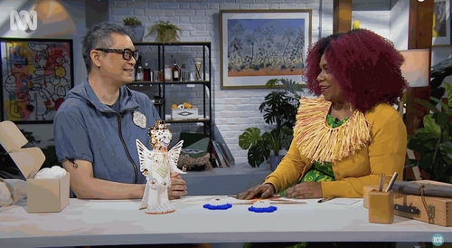 Vipoo Srivilasa and Art Works host Namila Benson.