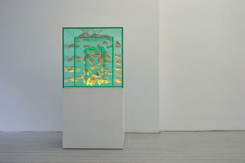 When the Time Comes II, 2014, mixed media, 60 x 60 x 120 cm