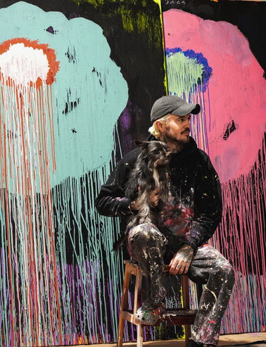 Julien Jaca in his studio, France, 2024