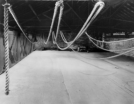 Roelof Louw, Rope Piece, 1967 Installation view at Stockwell Depot 2: Sculpture, 1969, London, UK . Copyright Ray Sacks