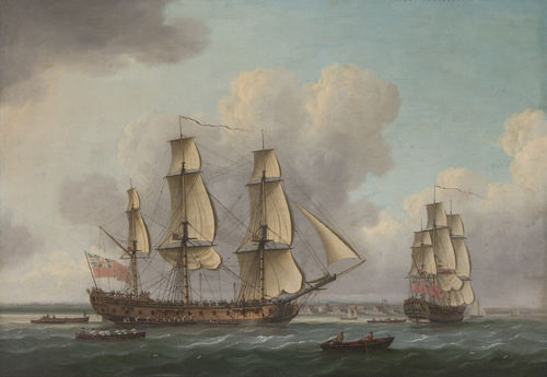 'The East Indiaman Princess Royal at the Downs on her maiden voyage to and from China, 9th July 1771'
