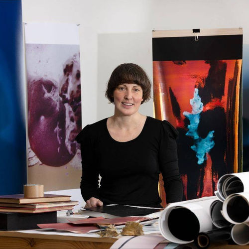 Image: Izabela Pluta in her studio, 2025. Photography by Edwina Richards.