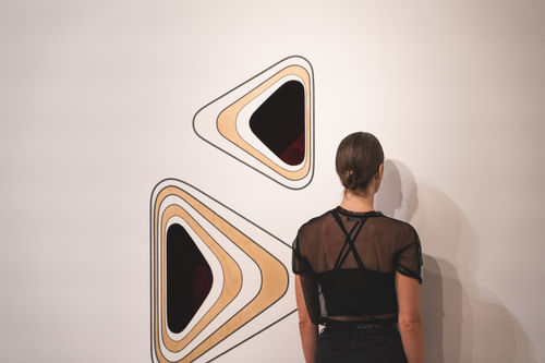 Perimeters performance, 2021, The Bass museum, Miami Beach, FL. Composed in collaboration with Gabriela Burdsall, Ale Campos, Fielded, Lee Muze, Robbi Robsta, Gabrielle Sheerer, Sarah Strauss and Naama Tsabar. Courtesy of the artist and The Bass museum. Photo: Michael Del Riego.