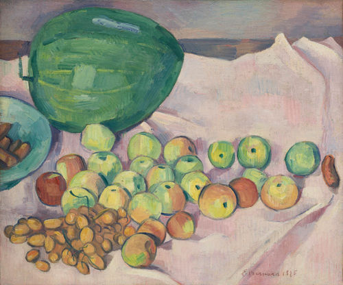 Emile Bernard Nature morte à la pastèque, 1895 Oil on Canvas 50 x 60 cm 19 11/16 x 23 5/8 inches Signed and dated lower right