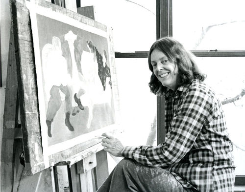 March Avery in the Studio, 2004; Philip G. Cavanaugh, photographer