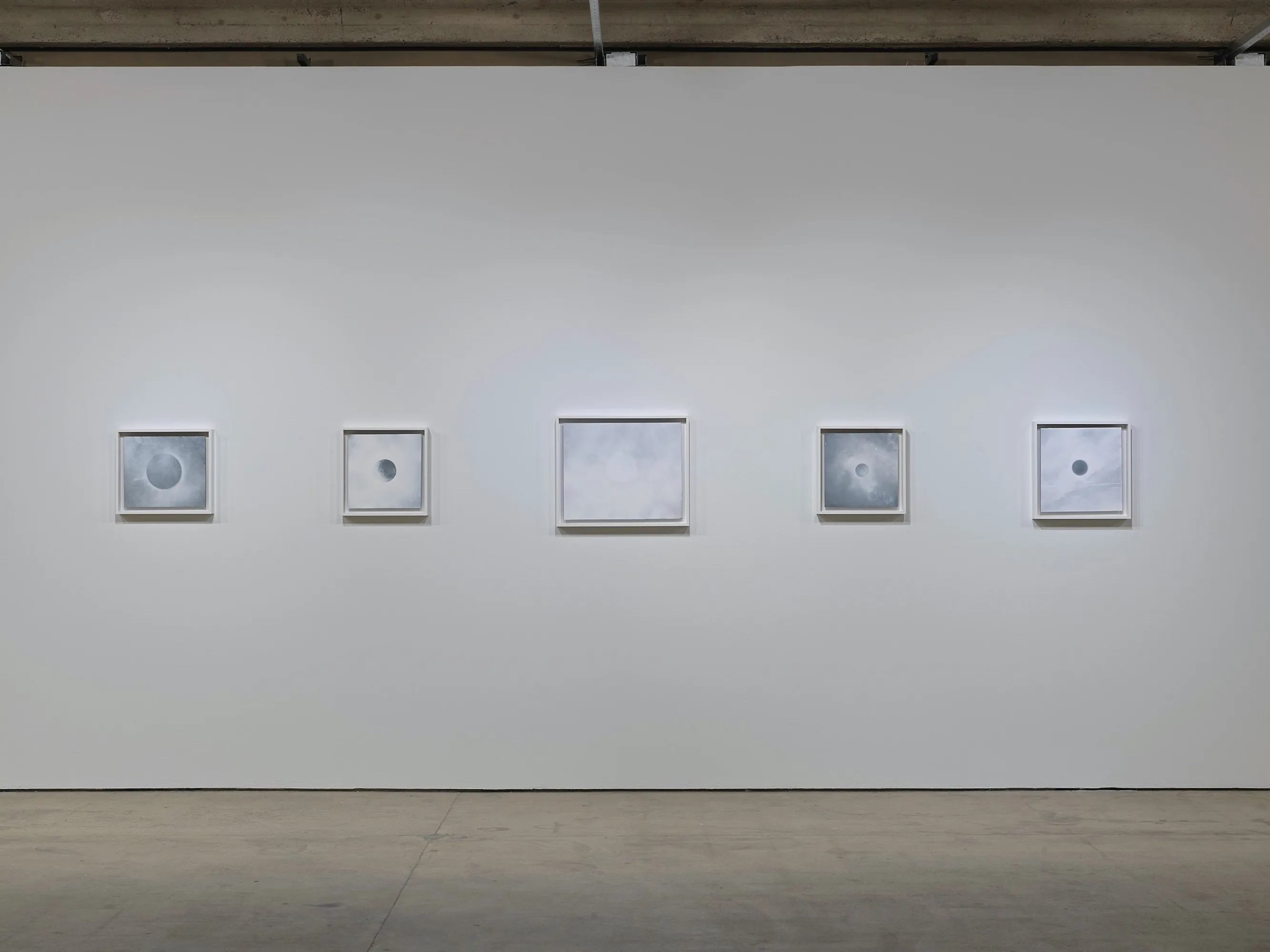 Tacita Dean Suite of Five, 2018-2019 5 parts; spray chalk, gouache and charcoal pencil on slate Slate 1: 13 x...