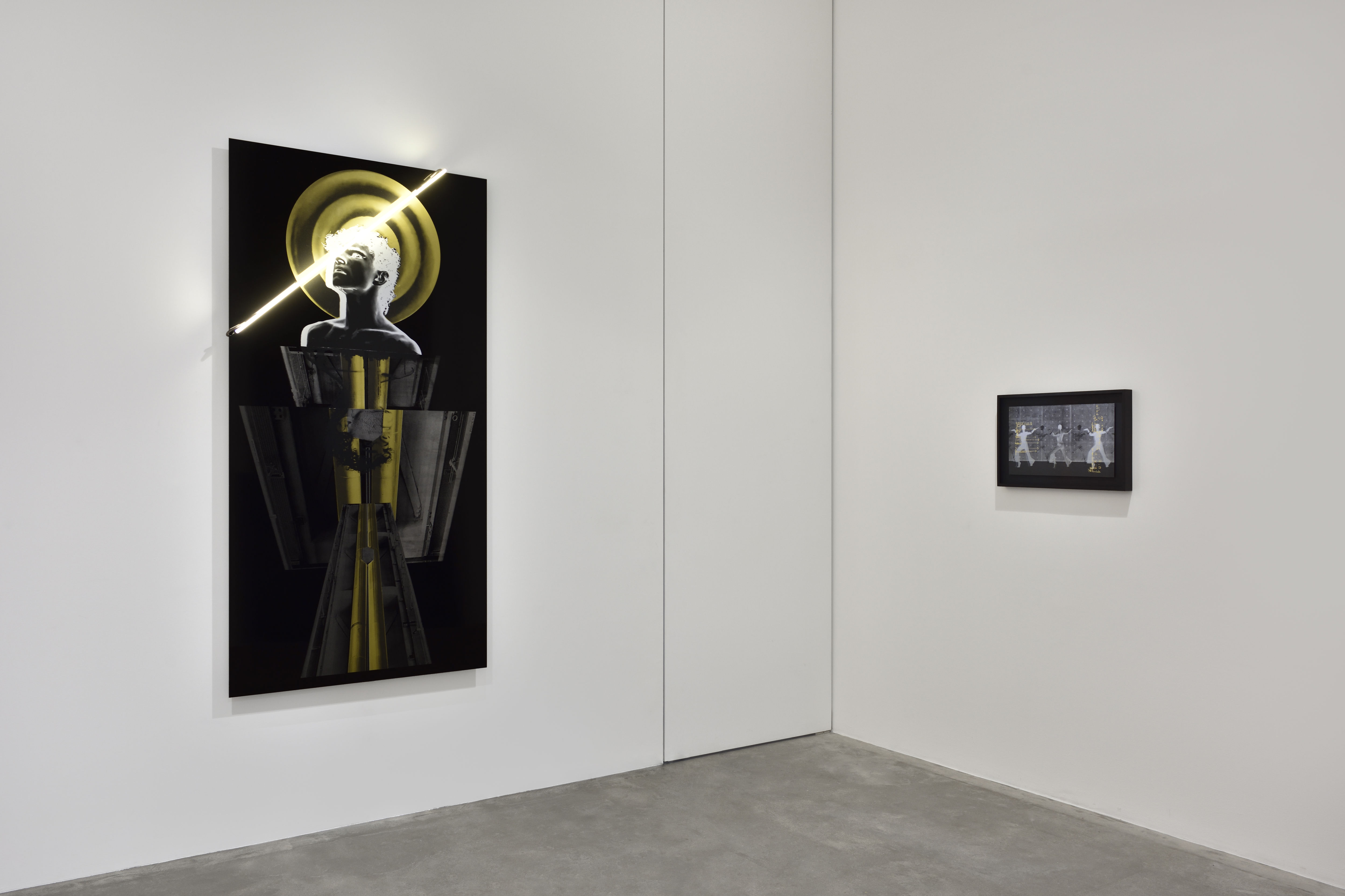 installation view of Gerard & Kelly: Bardo at Marian Goodman Gallery Paris 