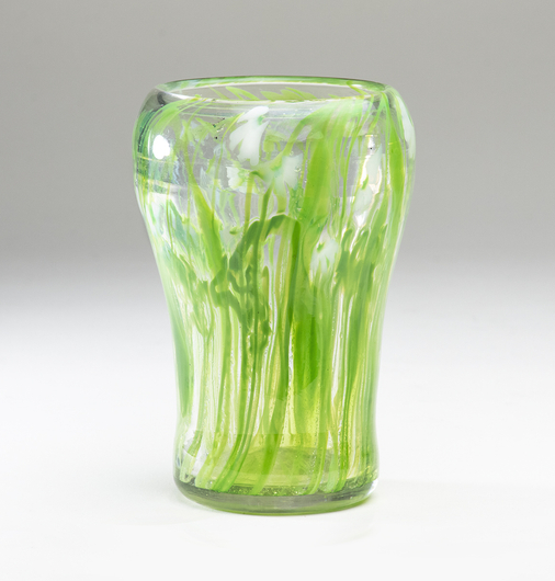 Rare Early Favrile Glass Paperweight Vase