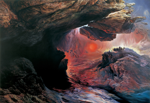 Glenn Brown, The Tragic Conversion of Salvador Dalí (after John Martin), 1998