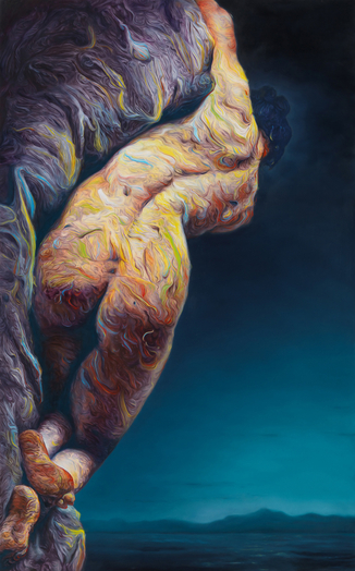 Glenn Brown, Marie Berna/Die Toteninsel, 2014