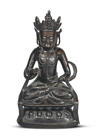 Chinese Bronze Figure of a Bodhisattva